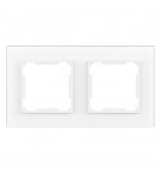 Rama Orizontala 2P Sticla Alba