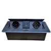 Priza Mascata 2 Posturi + 2 Porturi USB Cablu 2M  2