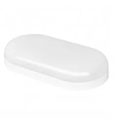 Aplica Led Bat 8W Ovala Alba Ip65 Alb Rece