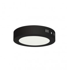 Aplica Led 12W Rotunda Neagra Alb Rece