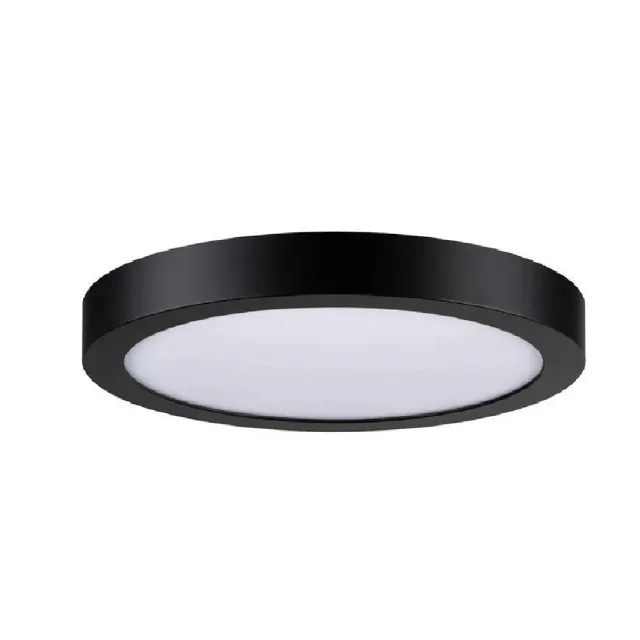 Aplica Led 18W Rotunda Alb Rece Cu Rama Neagra  1