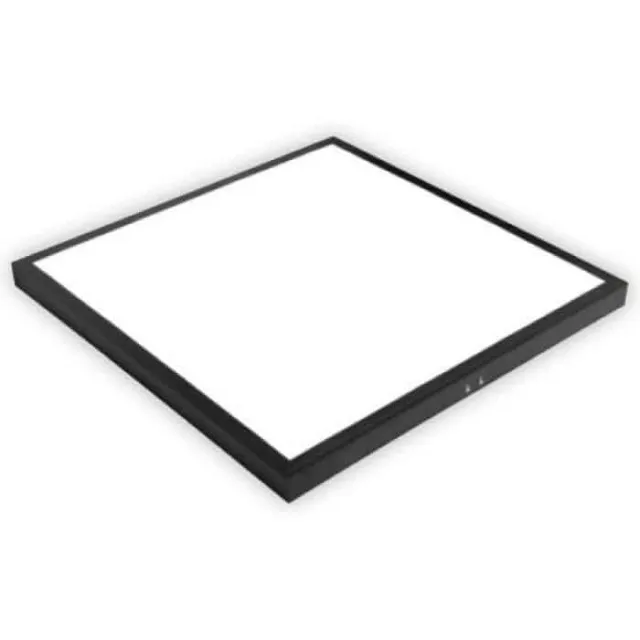 Panou Led Aplicat Rama Neagra 48W 60X60Cm Alb Rece - 1