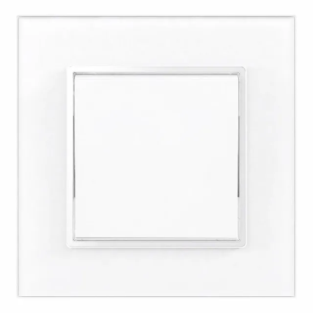 Intrerupator Cap Scara Cu Rama Din Sticla Alba SPN - 1
