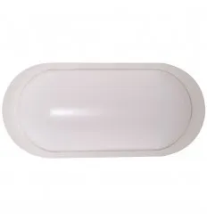 Aplica Led Bat 10W Ovala Rama Alba Ip65 4000K