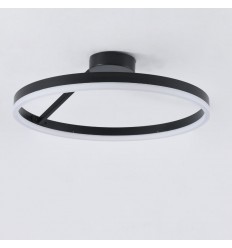 Lustra Led 40W Neagra Cu Telecomanda