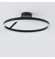 Lustra Led 40W Neagra Cu Telecomanda