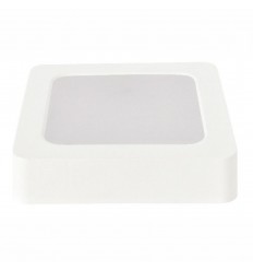 Aplica Led 24W Patrata Ip44 Alb Rece/Alb Natural