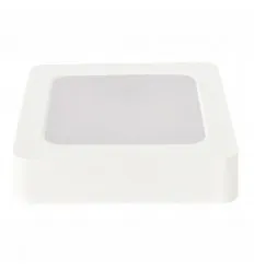 Aplica Led 24W Patrata Ip44 Alb Rece/Alb Natural