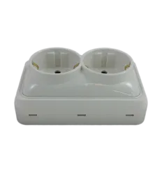Priza Dubla Mini Ip20 Aplicata PT