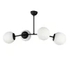 Lustra 4xE27 Neagra Glob - 1