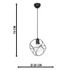 Lustra Pendul E27 Decorativ Negru - 2
