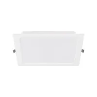 Spot Led 12W Patrat Alb Rece Ip44 Fara Driver  1