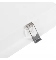 Spot Led 12W Patrat Rama Alba Alb Rece IP44 Fara Driver