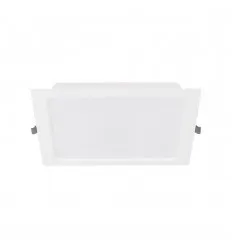 Spot Led 20W Patrat Rama Alba Alb Rece IP44 Fara Driver