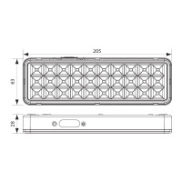 Lampa Emergenta LED 3W Vivalux IP20 Autocolant Inclus  2