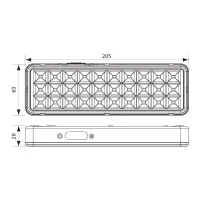 Lampa Emergenta LED 3W Vivalux IP20 Autocolant Inclus  2