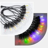 Ghirlanda 10 Becuri Led RGB Cu Panou Solar Si Panou Comanda  1