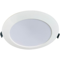 Spot Led Rotund 12W Plastic Alb Rece/Alb Natural  2