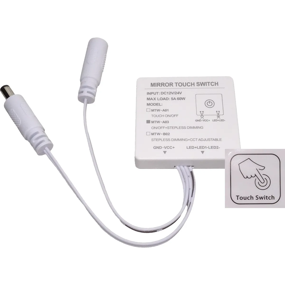 Dimmer Touch Banda LED 12-24V 60W  1