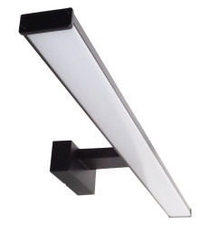 Corp Led Baie Negru 12W Ip44 600Mm Liniar Alb Rece