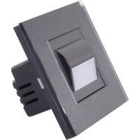 Spot Led 1W Incastrabil Negru Perete / Scara Alb Natural  1