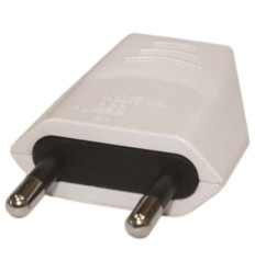 Stecher Doi Poli (Fara CP) 2.5A 220-240V Alb