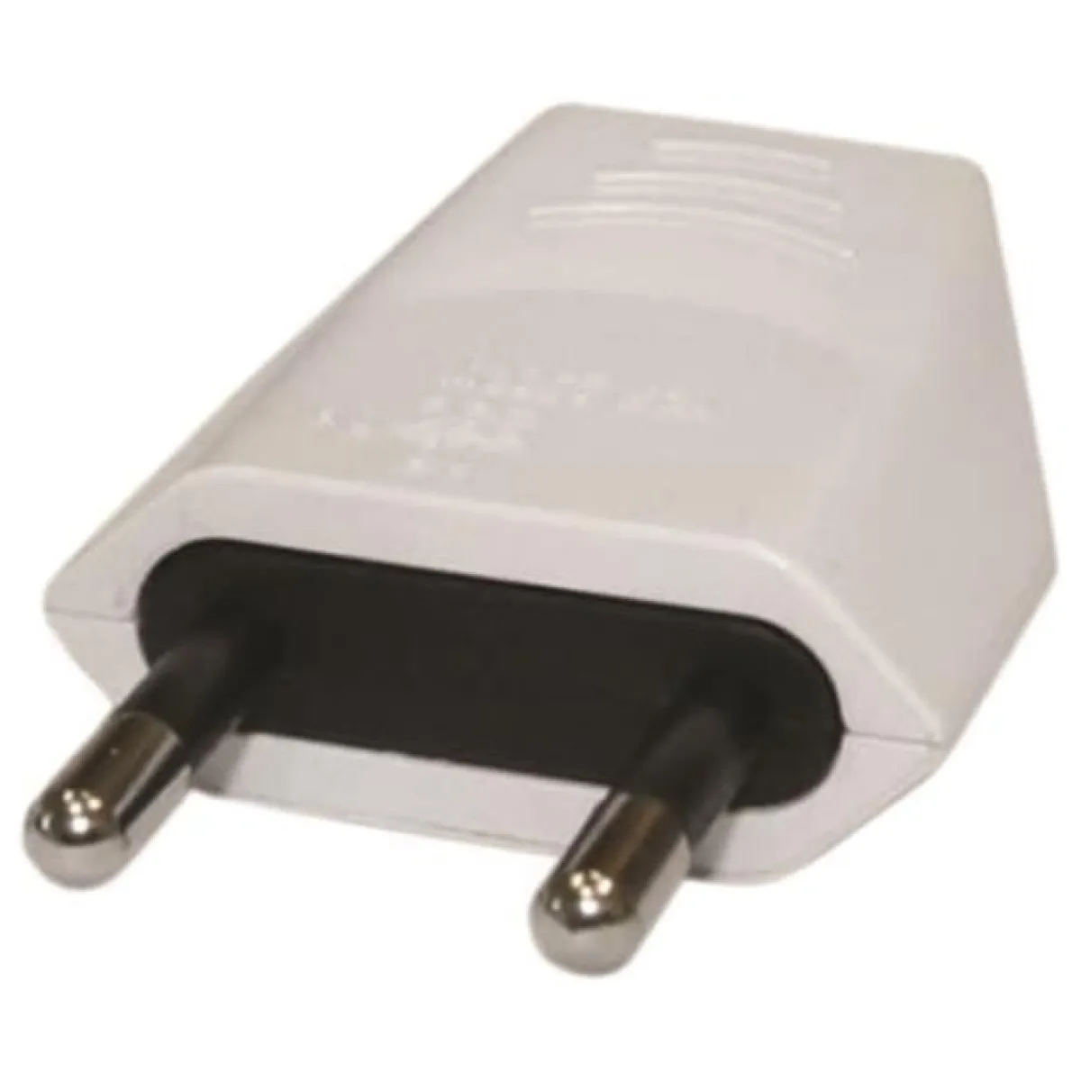 Stecher Doi Poli (Fara CP) 2.5A 220-240V Alb  1