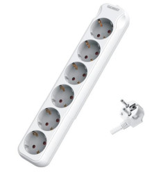 Prelungitor Cu 6 Prize Schuko Cu Protectie, Cablu De 3X1,5Mm, Lungime 5M