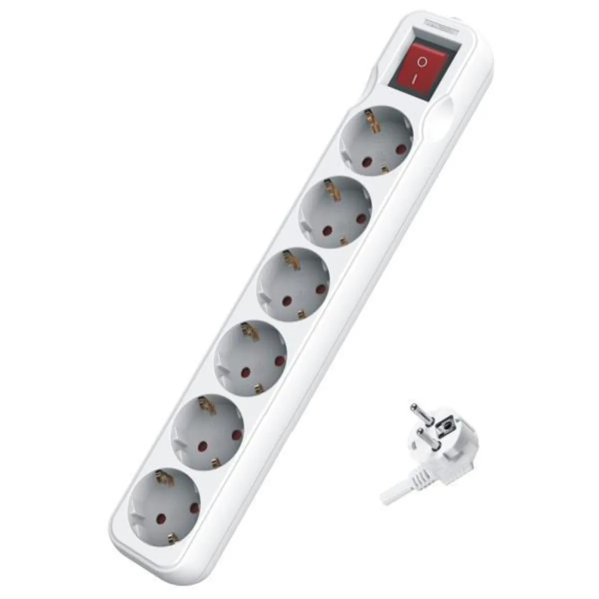 Prelungitor Cu 6 Prize Schuko Cu Protectie Si Intrerupator, Cablu De 3X1,5Mm, Lungime 1,5M  1