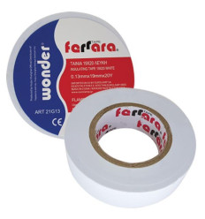 Banda Izolatoare Din PVC 19MmX20M Alba