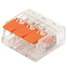 Cleme Terminale Rapide 3 Poli 0,20-4Mm 32A 400V Orange