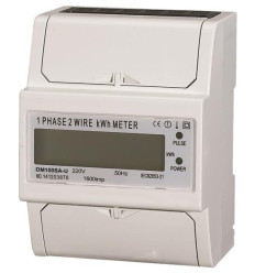 Contor digital monofazic cu fixare pe sina (4 module) 230V 100A