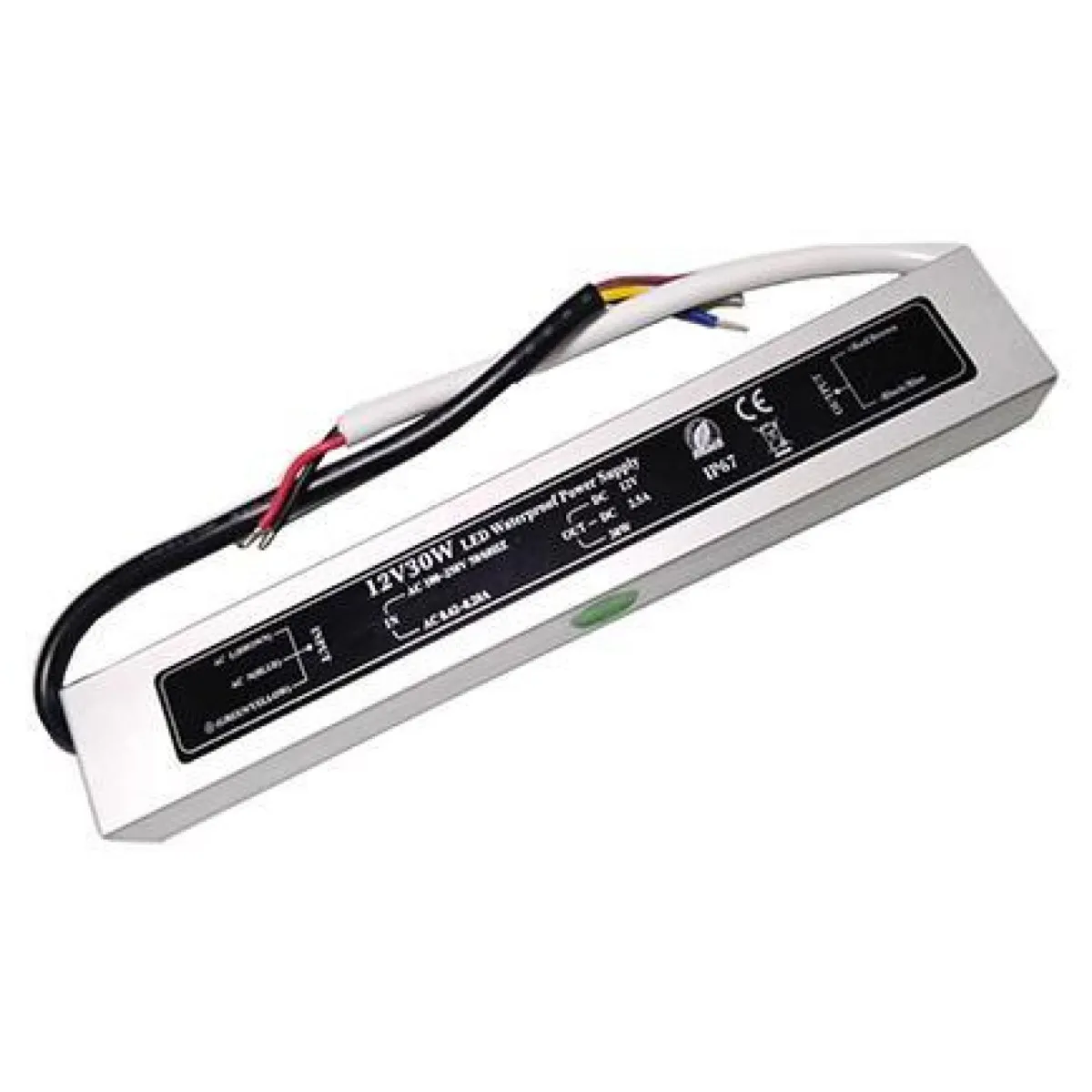 DRIVER METALIC PENTRU BANDA LED 12V DC 30W IP67 PLUS