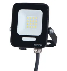 Proiector LED SMD 10W negru alb natural 4000K IP66