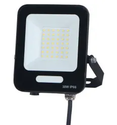 Proiector LED SMD 30W Negru IP66 4000K 120 Lm/W