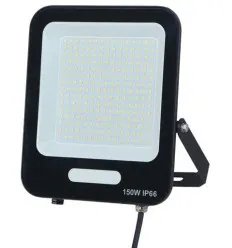 Proiector LED SMD 150W negru IP66 alb rece 6500K, 120 lm/w