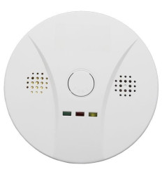 Detector de gaz rotund alb pe baterie