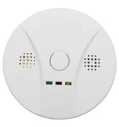 Detector de gaz rotund alb pe baterie