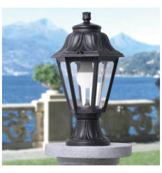 Lampa Gradina 1XE27 385mm IP55 Neagra Anna