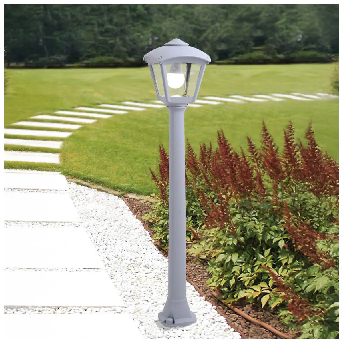 Stalp LED 8.5W CCT 945mm IP55 Gri Roby  1