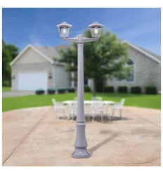 Stalp 2 Brate 8.5W CCT 1670mm IP55 Gri Roby