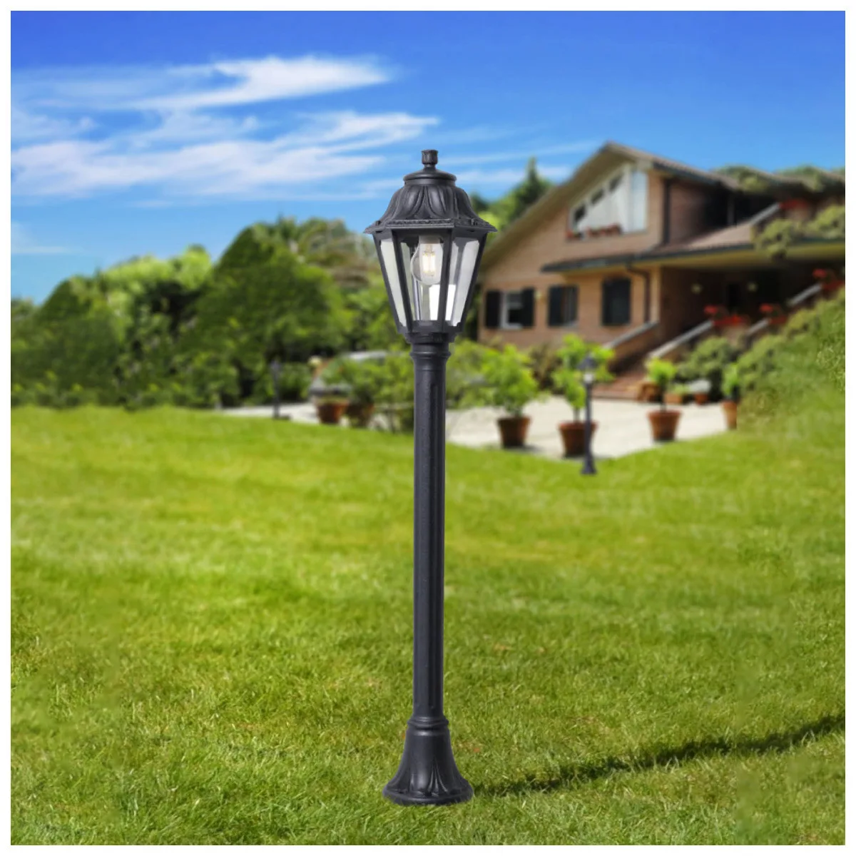 Stalp 8.5W CCT 1820mm IP55 Negru Anna  1
