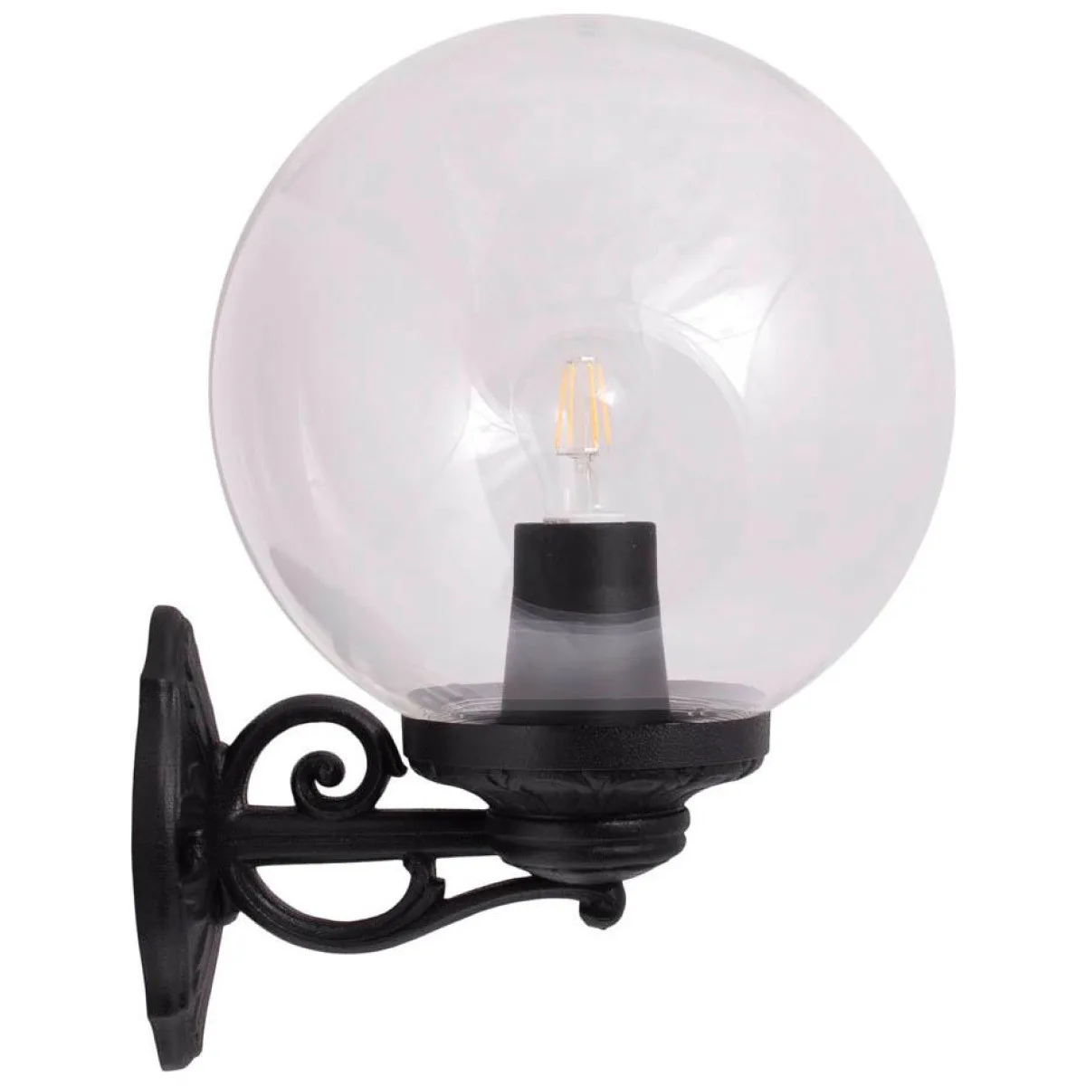 Aplica Bisso 1xE27 Negru Opal IP55 1