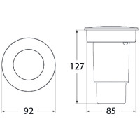 Spot pardoseală LED 6W CCT, negru  3