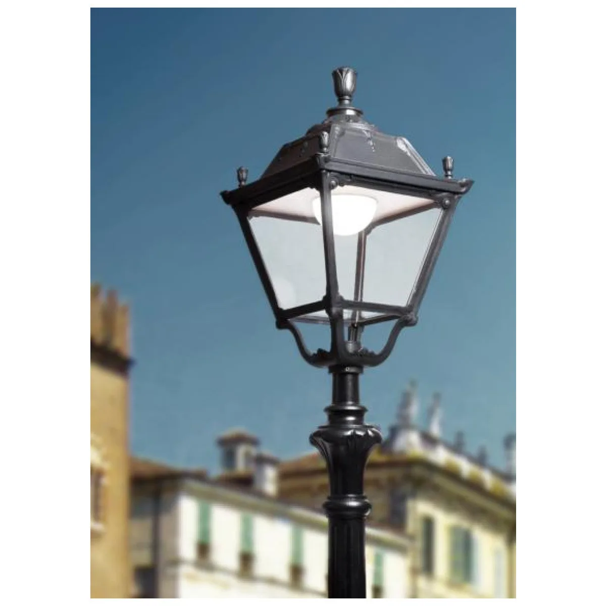 Corp Iluminat Pentru Gradina LED 60W E27 Negru Elia  1