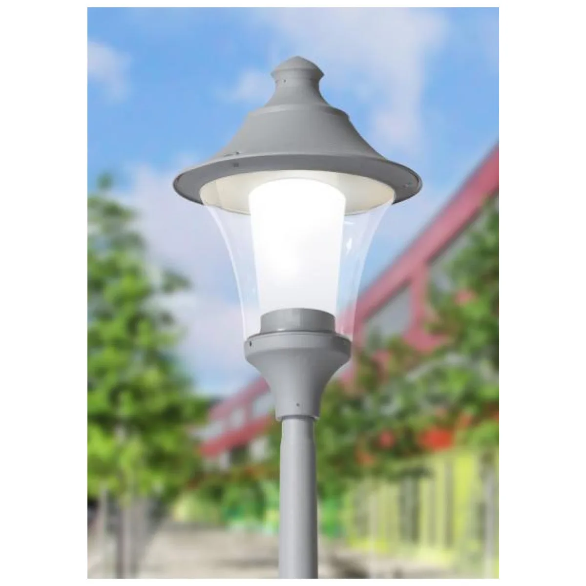 Corp Iluminat Pentru Gradina LED 50W E27 Gri Remo  1