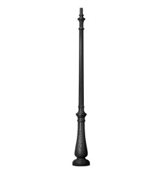 Stalp Gradina 2.5M Negru cu Usita Nebo