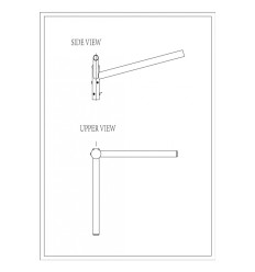 Brat Dublu Drept 90° 0.5M