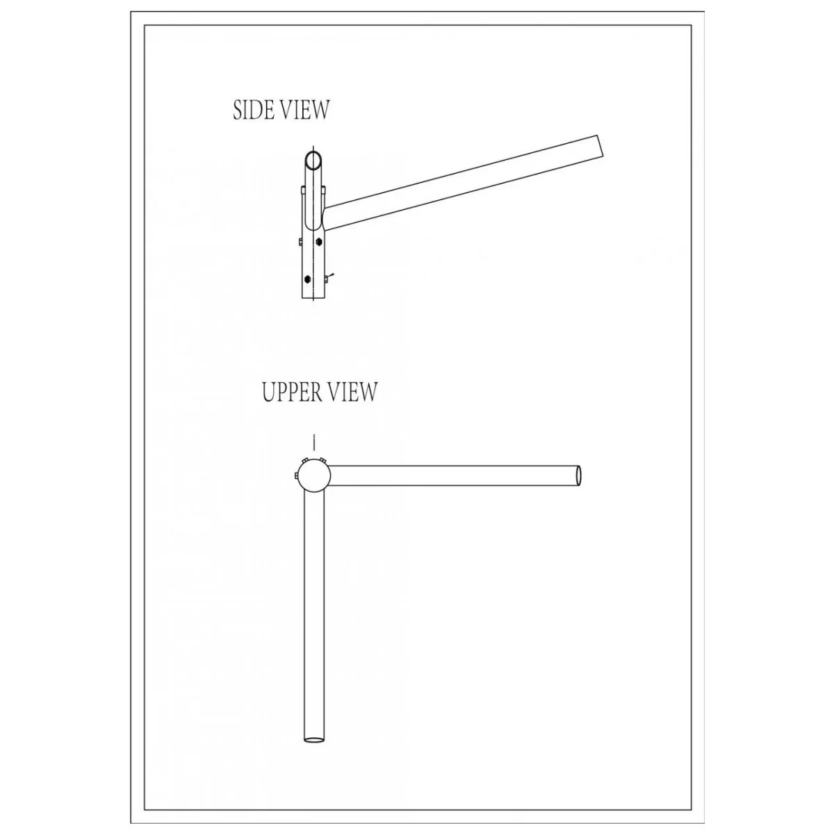 Brat Dublu Drept 90° 0.5M  1