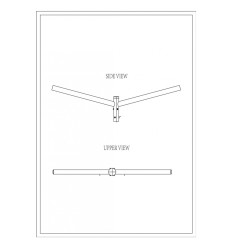 Brat Dublu Drept 180° 0.5M